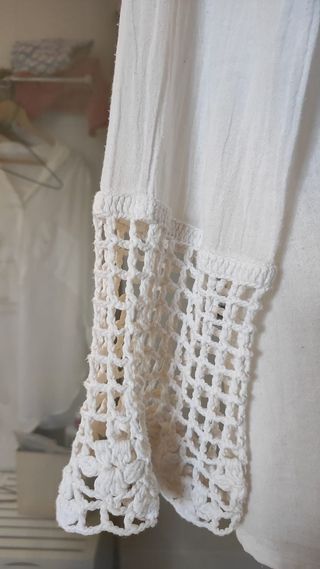 Sobrecamisa Gipa blanca estilo Ibicenco