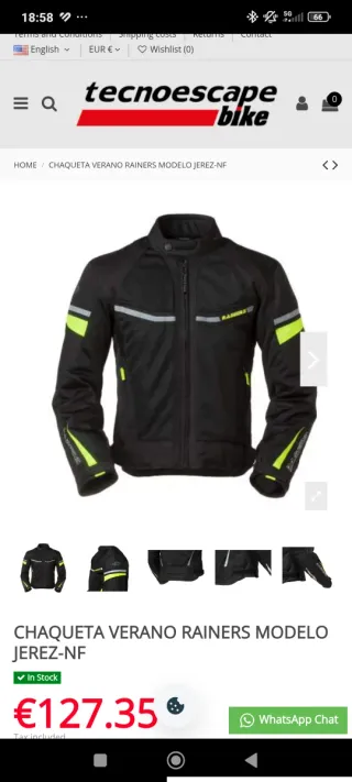 Cazadora de moto Rainers mujer
