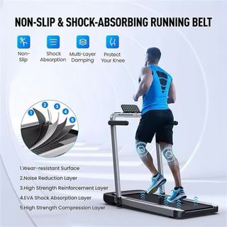 Cinta de correr plegable 2 en 1