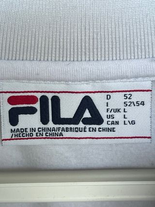 Sudadera FILA vintage half-zip colorblock (talla L