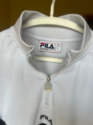Sudadera FILA vintage half-zip colorblock (talla L