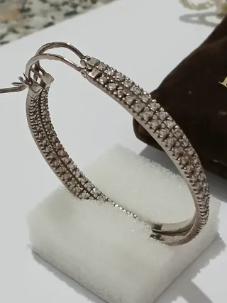 Argolas Prata 925 Zircónias