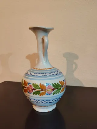Jarra cerámica Talavera pintada