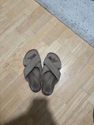 Sandalias de Esparto Beige Cruzadas