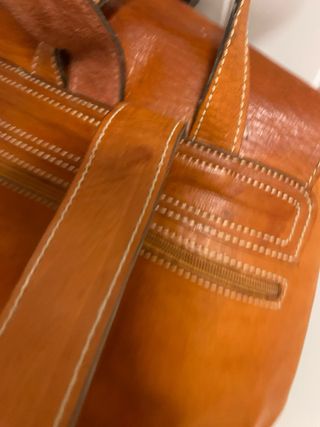 Mochila de cuero auténtico para hombre