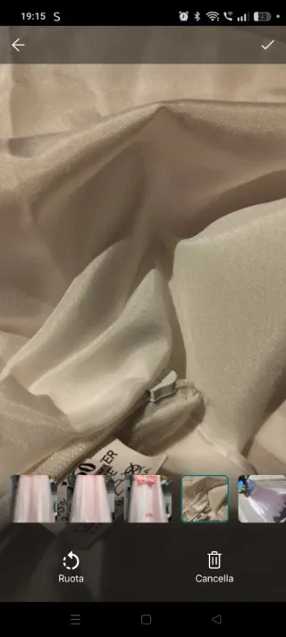 Vestito da comunione bianco e rosa