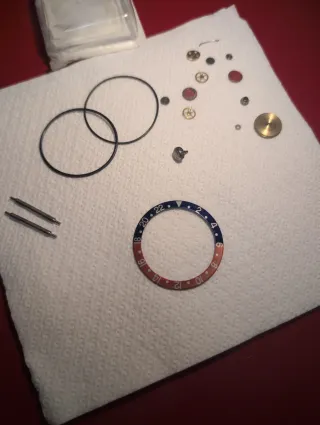 Bisel Rolex GMT Máster Original Rojo/Azul