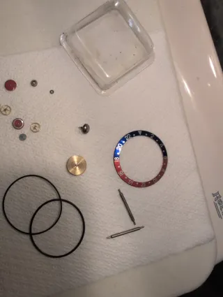 Bisel Rolex GMT Máster Original Rojo/Azul