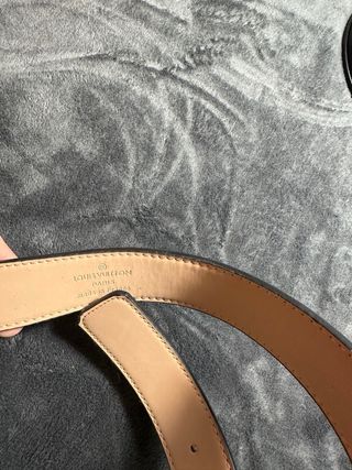 Cintura Louis Vuitton Nero con Fibbia LV