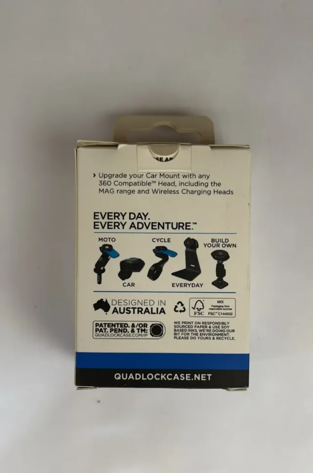 Suporte de Adesivo Quad Lock para Painel/Console de Carro