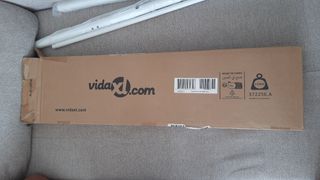 Cabecero de metal blanco nuevo para cama de 90