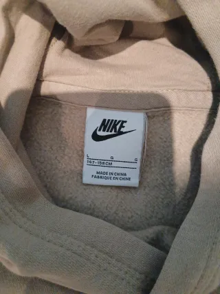Sudadera Nike Beige con Capucha