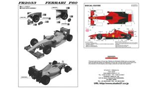 Maqueta Studio27 Ferrari F60, escala 1/20.