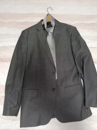 Traje de chaqueta gris hombre talla 47
