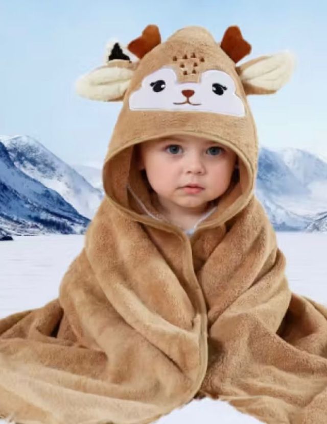 Toallas de bebé con capucha de animalitos