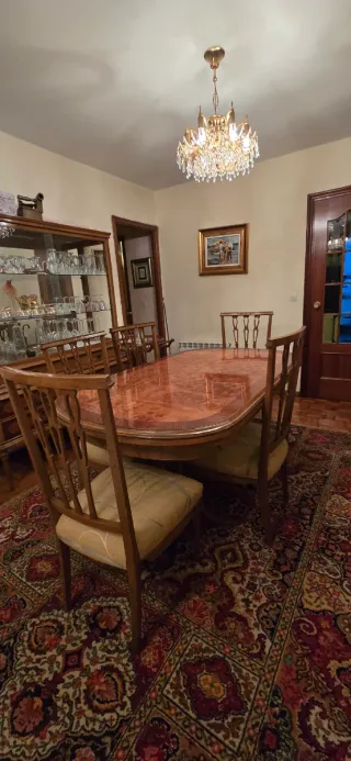 Mueble aparador vitrina madera y cristal