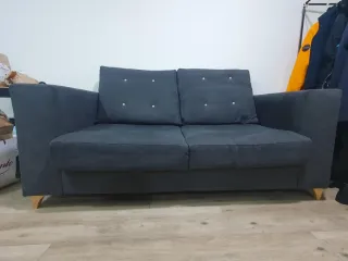 Sofá Gris 180cm x 85cm x 70cm