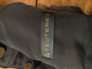 Giacca Peuterey blu con cappuccio in pelliccia