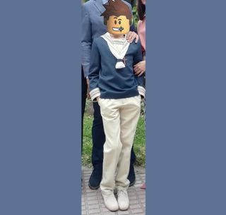 Traje Comunión niño azul y beige Talla 11