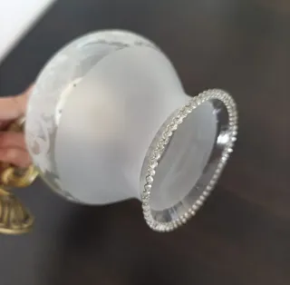 Applique in bronzo e cristallo