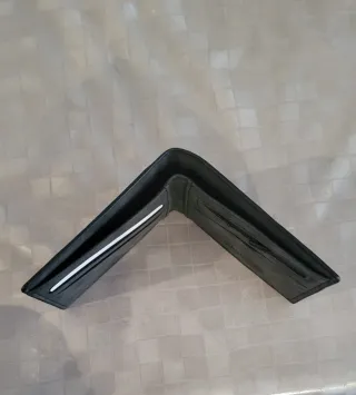 Portafoglio uomo grigio pelle scamosciata