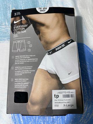 Pack 3 Boxer Nike Everyday Cotton Stretch XL