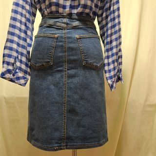 Falda vaquera CLOCKHOUSE recta azul