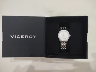 Reloj Viceroy Mujer Plata y Blanco