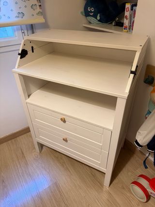 Cómoda cambiador SUNDVIK blanca