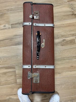Maleta de viaje vintage marrón