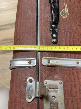 Maleta de viaje vintage marrón