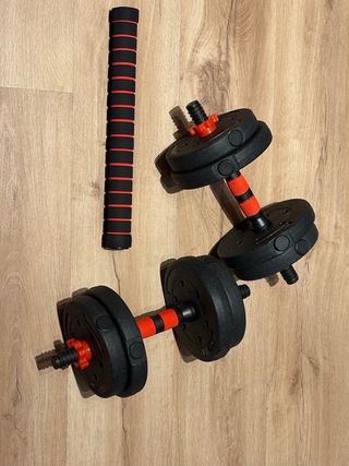 Manubri e bilanciere regolabili con pesi