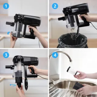 Aspirador 4 en 1 con Cable 600W