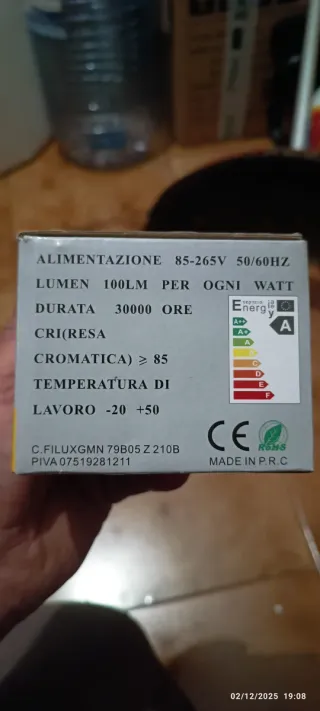 3 faretti LED da incasso