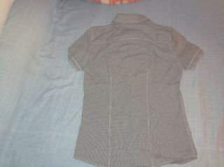 Camisa chico gris cuadros talla S