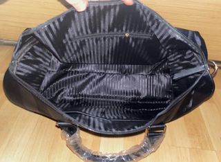 Bolsa viaje Victoria's Secret negra rayas