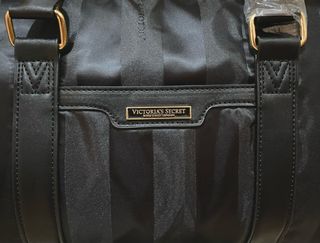 Bolsa viaje Victoria's Secret negra rayas