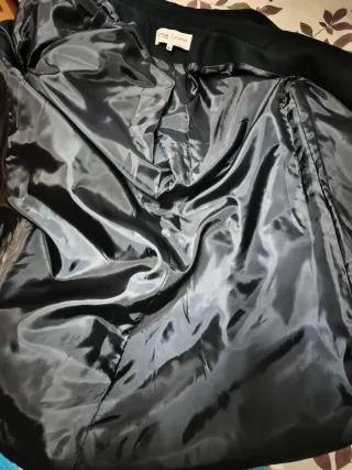 Abrigo Formula Joven Negro Talla M