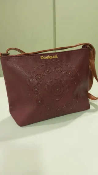 Bolso Desigual Burdeos y Marrón