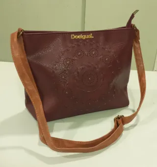 Bolso Desigual Burdeos y Marrón