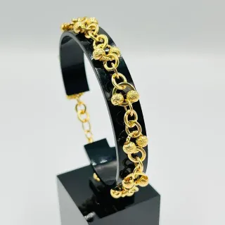 Pulsera Bolas Diamantadas 18K