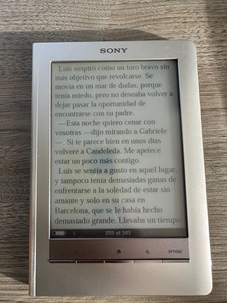 Sony PRS-600 Lector Ebook Plata
