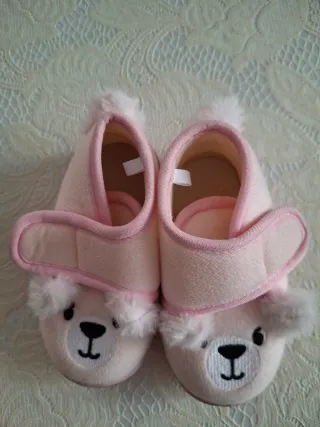 Scarpette bimba orsetto rosa numero 22