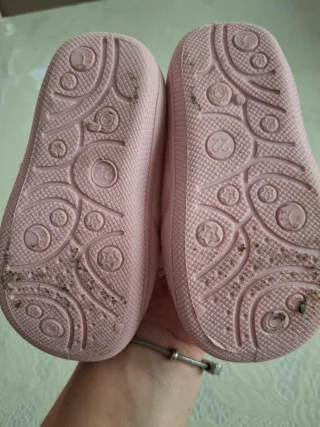 Scarpette bimba orsetto rosa numero 22