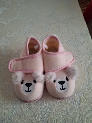 Scarpette bimba orsetto rosa numero 22