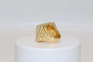 Anillo Sello Pirámide 18K