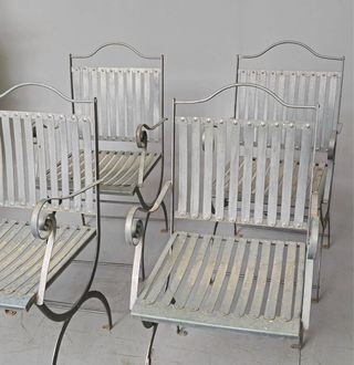 16 Sillas Francesas Metálicas