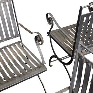 16 Sillas Francesas Metálicas