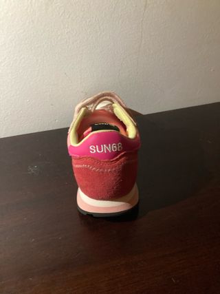 Zapatillas niña beige y rosa