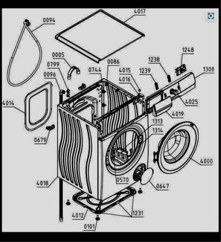 Lavadora Hisense para repuestos WFQP8014EVM